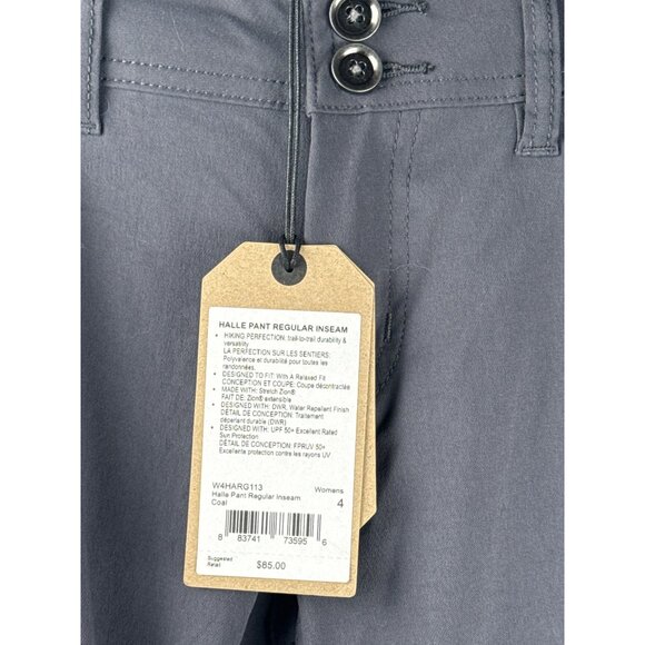 Prana Women's Halle Performance Zion Stretch Casual Pant Gray Size 4 - Picture 2 of 8